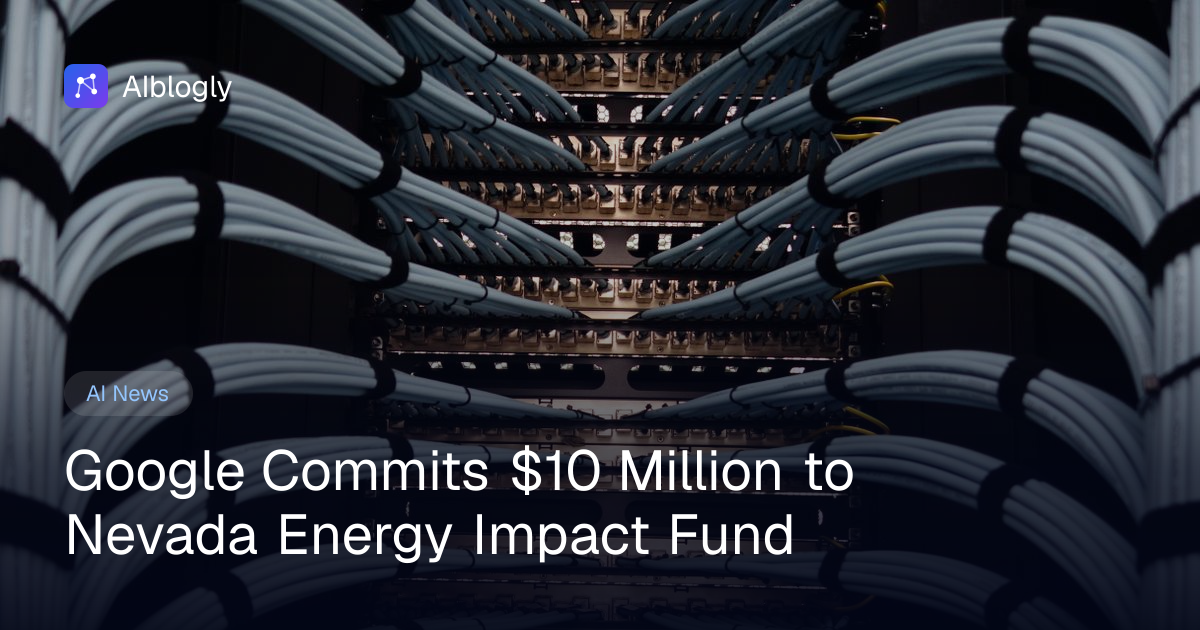 Google Commits $10 Million to Nevada Energy Impact Fund