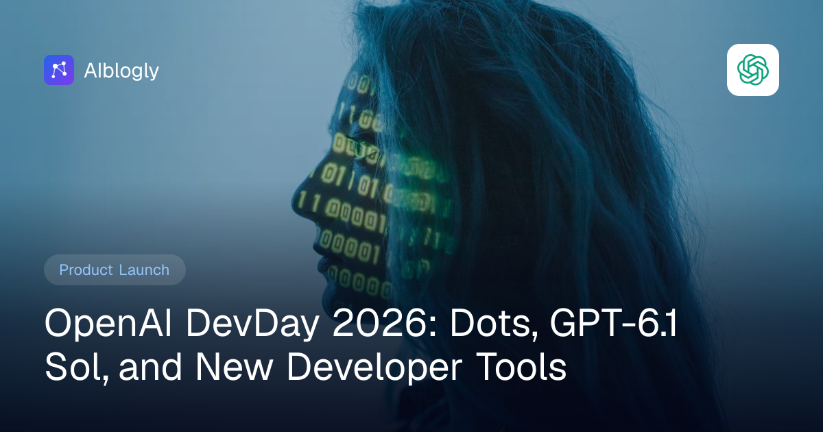 OpenAI DevDay 2026: Dots, GPT-6.1 Sol, and New Developer Tools